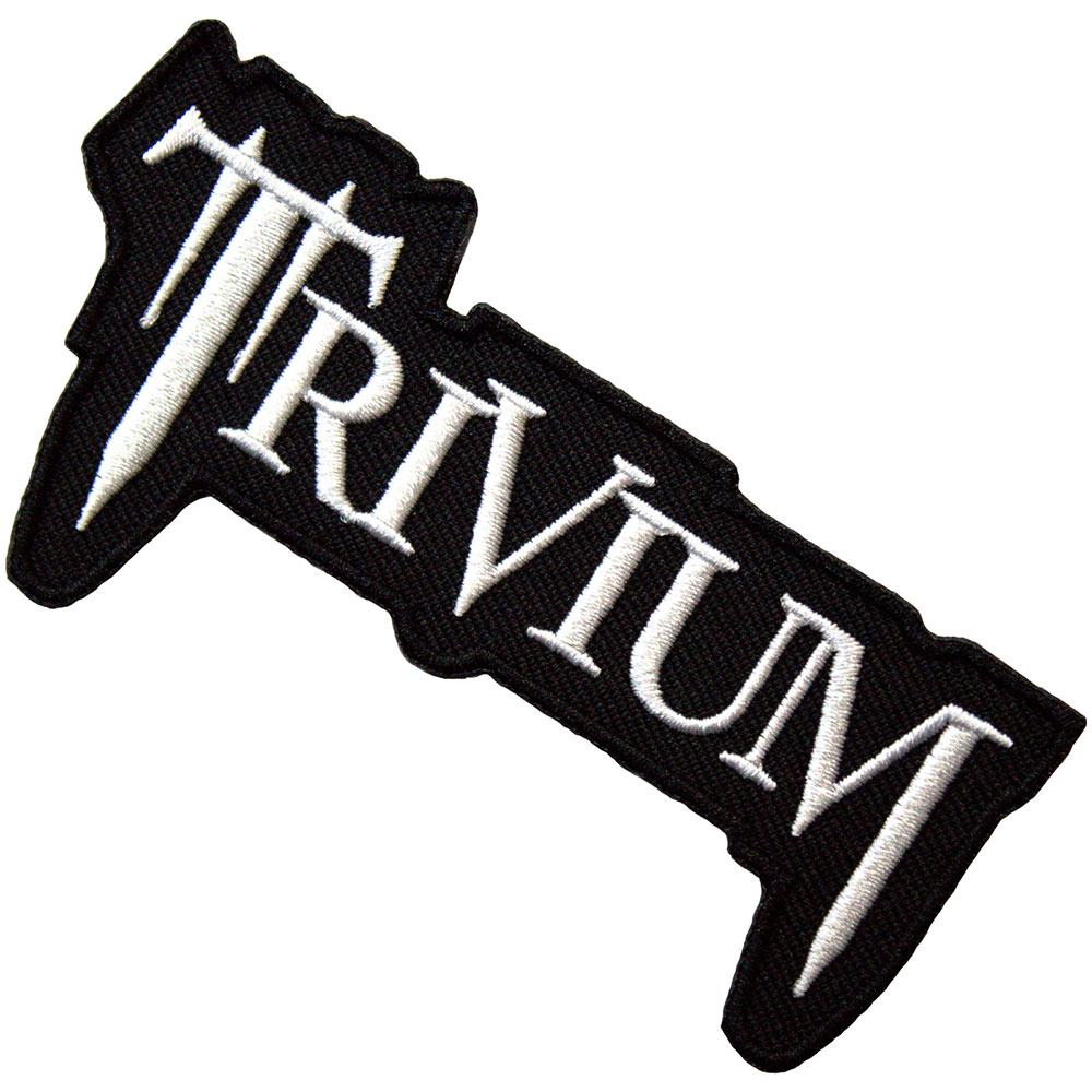 Trivium - Classic Logo Patch - Schwarz/Weiß